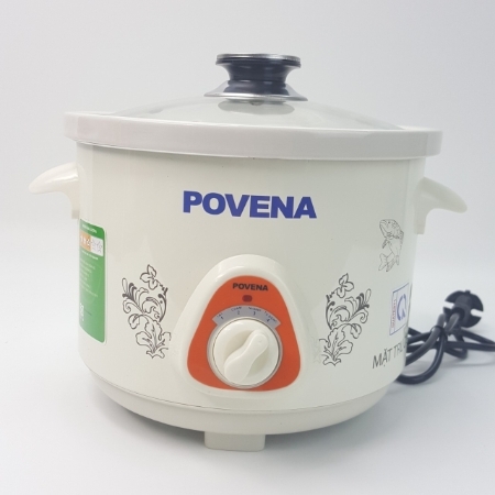 POVENA - Nồi kho cá dùng điện PVN -25 dung tích 2,5 lít + Ấm đun nước PVN-18 dung tích 1,8L